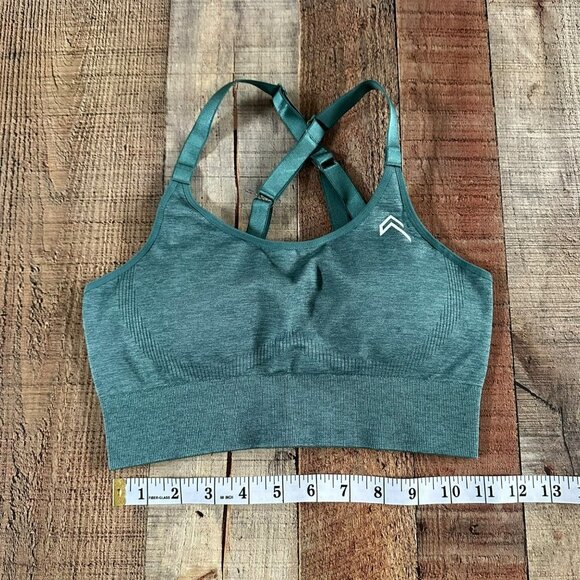 Oner Mineral Green Marl classic seamless sports bra M - Picture 7 of 7